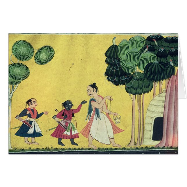 Rama en Lakshmana samen met Visvamitra (Voorkant Horizontaal)