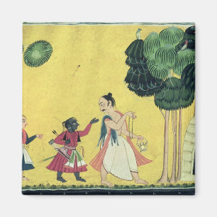 Rama en Lakshmana samen met Visvamitra Magneet