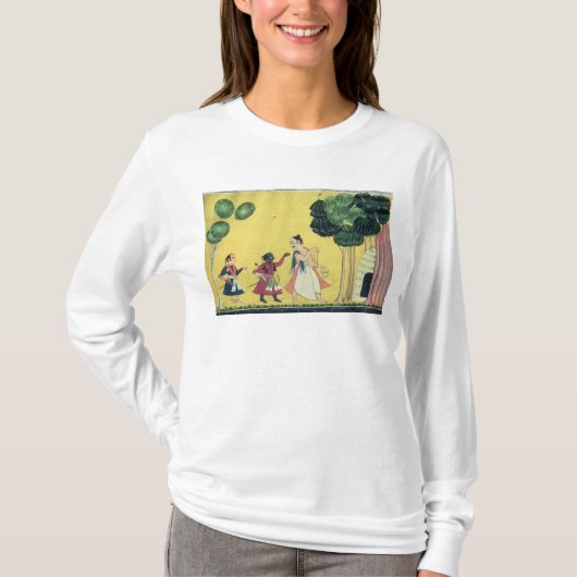 Rama en Lakshmana samen met Visvamitra T-shirt (Voorkant)