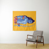 Rama Hindu Deity Wandkleed (In Situ (horizontaal))