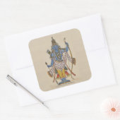 Rama - pijlen vasthouden vierkante sticker (Envelop)