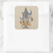 Rama - pijlen vasthouden vierkante sticker (Tas)