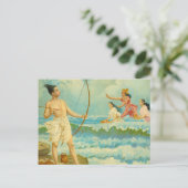 Rama verdwijnt het Zee van Raja Ravi Varma Briefkaart (Staand voorkant)