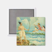 Rama verdwijnt het Zee van Raja Ravi Varma Magneet (Voorkant / Achterkant)