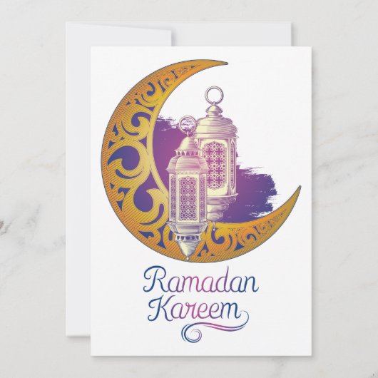 Ramadan accessoires-Ramadan Uitnodiging (Achterkant)