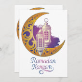 Ramadan accessoires-Ramadan Uitnodiging (Voorkant / Achterkant)