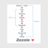 Ramadan activiteiten sticker (Vel)