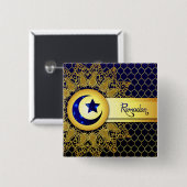 Ramadan Al Adha en Fitr Vierkante Button 5,1 Cm (Voorkant /achterkant)