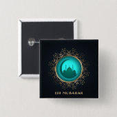 Ramadan Al Adha en Fitr Vierkante Button 5,1 Cm (Voorkant /achterkant)