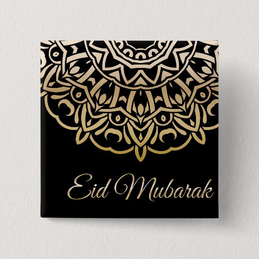 Ramadan Al Adha en Fitr Vierkante Button 5,1 Cm (Voorkant)