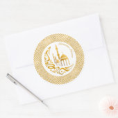 Ramadan Arabische Goud Accent Sticker (Envelop)