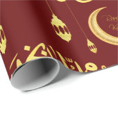 Ramadan begroeting gouden inpakpapier (Rol Hoek)