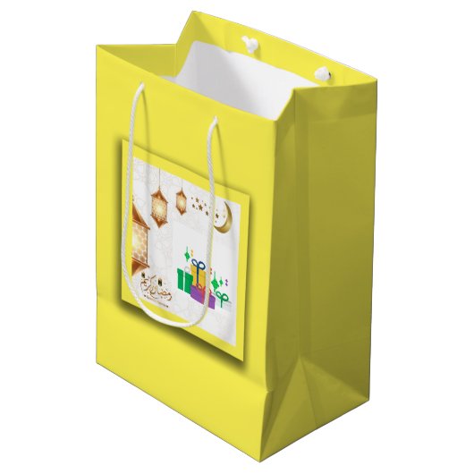 Ramadan bestseller medium geschenktas medium cadeauzakje (Voorkant Gekanteld)