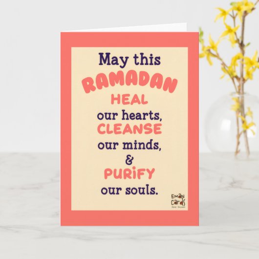 Ramadan - Blessings Kaart (Gele Bloem)