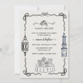 Ramadan Bow doodle  ramadan iftar invitations Kaart (Voorkant)
