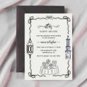 Ramadan Bow doodle  ramadan iftar invitations Kaart