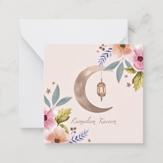 Ramadan-briefkaart Notitiekaartje (Voorkant)