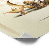 Ramadan Bronze Lampen, Lantaarns en Maan Poster (Hoek)