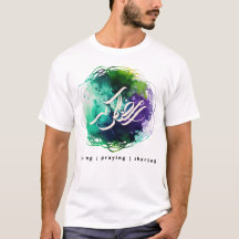 RAMADAN Calligrafie in Abstracte Waterverf T-Shirt