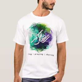 RAMADAN Calligrafie in Abstracte Waterverf T-Shirt