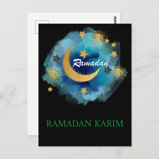 ramadan CARTE POSTALE Briefkaart (Voorkant / Achterkant)