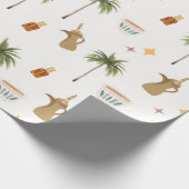Ramadan Coffee & Dates Seamless Pattern Cadeaupapier (Hoek)