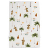 Ramadan Coffee & Dates Seamless Pattern Medium Cadeauzakje (Achterkant)