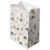 Ramadan Coffee & Dates Seamless Pattern Medium Cadeauzakje (Achterkant Gekanteld)