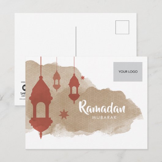 Ramadan Corporate Briefkaart (Voorkant / Achterkant)