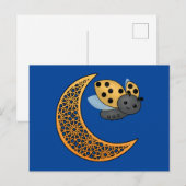 Ramadan Crescent Moon Ladybug Briefkaart (Voorkant / Achterkant)