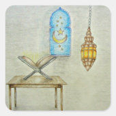 RAMADAN DAG VIERKANTE STICKER (Voorkant)