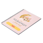 Ramadan dagboek met roze moskee notitieboek (Linkerzijde)