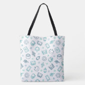 Ramadan Doodles Canvas tas (Achterkant)