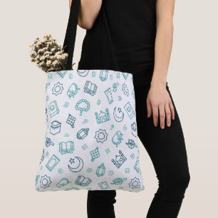 Ramadan Doodles Canvas tas