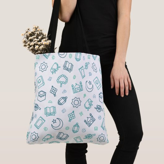Ramadan Doodles Canvas tas (Dichtbij)
