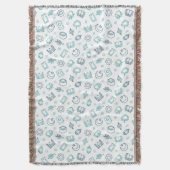 Ramadan Doodles Gooi Deken (Voorkant Verticaal)