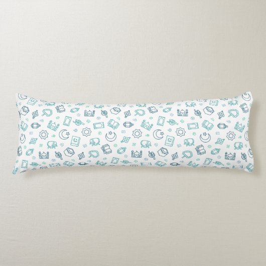 Ramadan Doodles lichaam kussen (Voorkant)