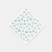 Ramadan Doodles papieren servetten (Hoek)