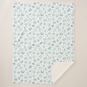 Ramadan Doodles Sherpa Blanket Deken (Voorkant)