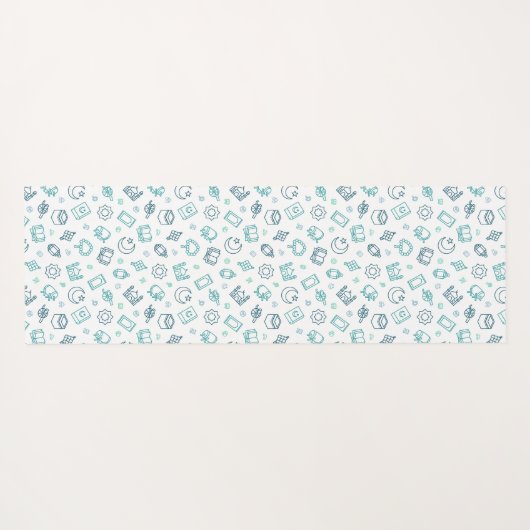 Ramadan Doodles Yoga Mat (Achterkant (horizontaal))