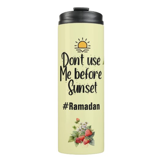 Ramadan drinkware- Gebruik me niet voor zonsonderg Thermosbeker (Voorkant)
