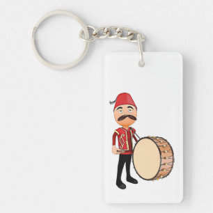 Ramadan drummer ا ل ب ا ل Acrylische Sleutelhanger