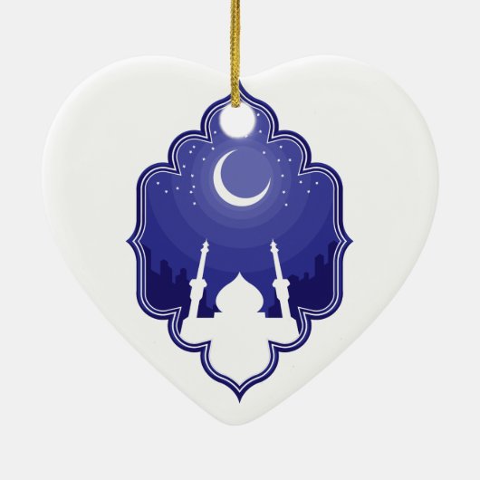 Ramadan & Eid al-Fitr groet Keramisch Ornament (Achterkant)