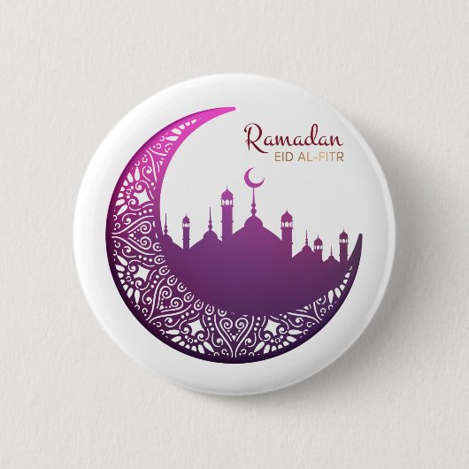 Ramadan Eid Al-Fitr Ronde Button 5,7 Cm (Voorkant)