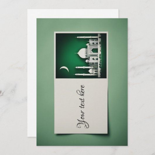 Ramadan Eid Mubarak Kaart (Voorkant / Achterkant)