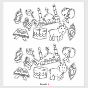 Ramadan Eid Muslim Holiday Stickers