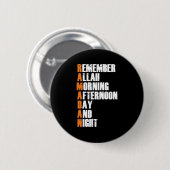 Ramadan Fasting Islam Moslim Allah Hajj Mecca Gift Ronde Button 5,7 Cm (Voorkant /achterkant)