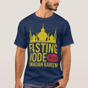 Ramadan Fasting Mode op Happy Ramadan Muslims H T-shirt
