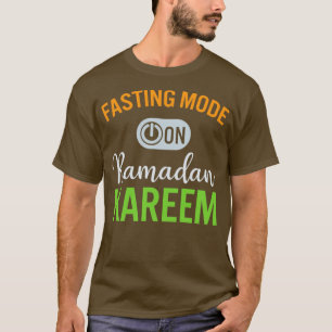 Ramadan Fasting Mode op Happy Ramadan Muslims H T-shirt