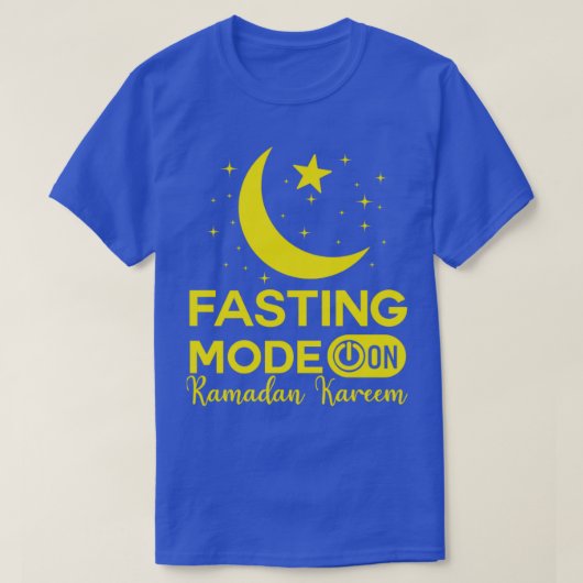 Ramadan Fasting Mode op Happy Ramadan Muslims H T-shirt (Design voorkant)